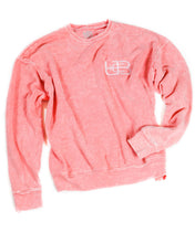 Load image into Gallery viewer, Pink Trumpet Flower Crew Neck Sweater
